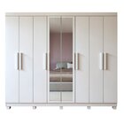 Guarda-roupa 8 Portas 4 Gavetas Com Espelho E Com Pé Andara S