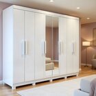 Guarda-roupa 8 Portas 4 Gavetas Com Espelho E Com Pé Andara S