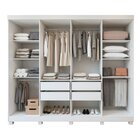 Guarda-roupa 8 Portas 4 Gavetas Com Espelho E Com Pé Andara S