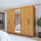 Guarda-roupa 8 Portas 4 Gavetas Com Espelho E Com Pé Andara S