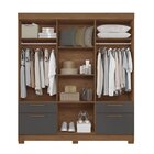 Guarda-roupa 8 Portas 4 Gavetas Com Espelho Mdp Curitiba Jato