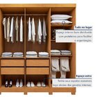 Guarda-roupa 8 Portas 4 Gavetas Com Pé Andara Soft Amêndoa Cl