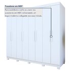 Guarda-roupa 8 Portas 4 Gavetas Com Pé Andara Soft Branco