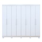 Guarda-roupa 8 Portas 4 Gavetas Com Pé Andara Soft Branco
