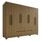 Guarda Roupa 8 Portas 4 Gavetas Externas Verona Imop Nogal