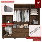 Guarda Roupa 8 Portas 4 Gavetas Externas Verona Imop Wengue N