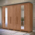 Guarda-roupa 8 Portas 4 Gavetas Master New Com Espelho E Pés