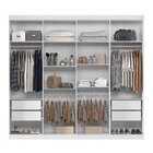 Guarda-roupa 8 Portas 4 Gavetas Master New Com Espelho E Pés