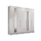 Guarda-roupa 8 Portas 4 Gavetas Master New Com Espelho E Pés