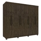 Guarda-roupa 8 Portas 4 Gavetas Milão Imop Móveis Wengue Natu