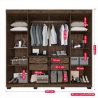 Guarda-roupa 8 Portas 4 Gavetas Milão Imop Móveis Wengue Natu