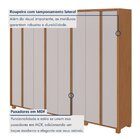 Guarda-roupa 8 Portas 6 Gavetas 100% Mdf Com Pés Ergon Amêndo