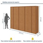 Guarda-roupa 8 Portas 6 Gavetas 100% Mdf Ergon