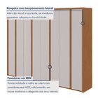 Guarda-roupa 8 Portas 6 Gavetas 100% Mdf Ergon Amêndoa Clean/