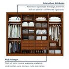 Guarda-roupa 8 Portas 6 Gavetas 100% Mdf Ergon Frassino/off W