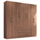 Guarda Roupa 8 Portas 6 Gavetas Casal Turim Jabotá