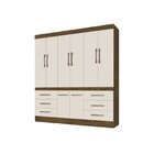 Guarda Roupa 8 Portas 6 Gavetas Mara Jequitibá/off White