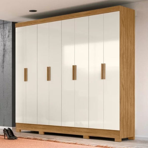 Guarda Roupa 8 Portas  4 Gavetas 2 36m  Moval Diplomata Freij