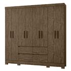 Guarda Roupa 8 Portas Belém Castanho Wood 972331 Moval