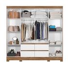 Guarda Roupa 8 Portas Belém Naturale Branco 972026 Moval