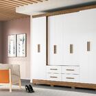 Guarda Roupa 8 Portas Chicago Naturale Branco