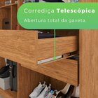 Guarda-roupa 8 Portas Com Espelho 4 Gavetas Milano Cinamomo