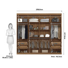 Guarda Roupa 8 Portas Com Espelho Havana Master Vip Santos An