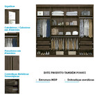 Guarda Roupa 8 Portas Com Espelho Havana Master Vip Santos An