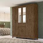 Guarda Roupa 8 Portas Com Espelho Portugal Castanho 835331