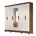 Guarda Roupa 8 Portas Diplomata Castanho Wood Baunilha