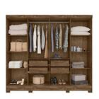 Guarda Roupa 8 Portas Diplomata Castanho Wood Baunilha