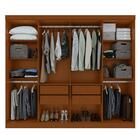 Guarda Roupa 8 Portas Easy Slim Com Espelho Frassino / Off Wh