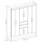 Guarda Roupa 8 Portas Jena Nogal