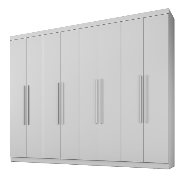 Guarda Roupa 8 Portas New Premium Benetil Branco