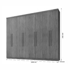 Guarda Roupa 8 Portas New Premium Benetil Imbuia