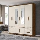 Guarda Roupa 8 Portas Porto Plus Castanho Wood Baunilha