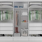 Guarda-roupa 9 Gavetas 2,70m -paris-branco - Bianchi