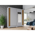 Guarda-roupa / Roupeiro Henn 2 Portas De Correr 4 Gavetas Be1