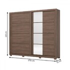 Guarda-roupa / Roupeiro Henn Palace 2 Portas 4 Gavetas - De237