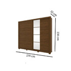 Guarda-roupa / Roupeiro Henn Palace 2 Portas 4 Gavetas - De237