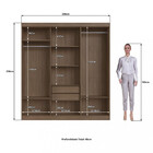 Guarda Roupa  Casal 6 Portas 2 Gavetas Salvador Faimec