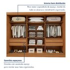 Guarda Roupa  Nice 3 Portas 4 Gavetas