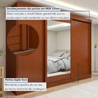 Guarda Roupa  Nice 3 Portas 4 Gavetas Com Espelho