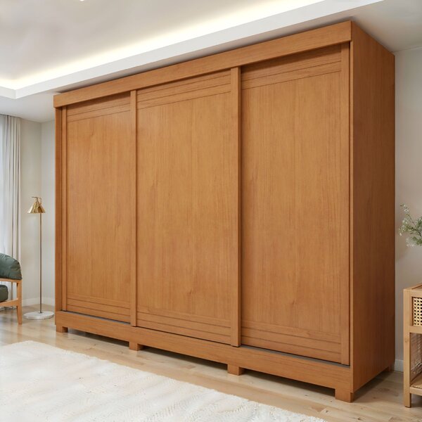 Guarda Roupa  Nice 3 Portas 4 Gavetas Com Pés