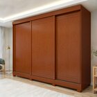 Guarda Roupa  Nice 3 Portas 4 Gavetas Com Pés