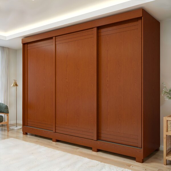 Guarda Roupa  Nice 3 Portas 4 Gavetas Com Pés