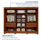 Guarda Roupa  Nice 3 Portas 4 Gavetas Com Pés