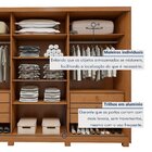 Guarda Roupa  Ollie 3 Portas 6 Prateleira 6 Gavetas 100% Mdf