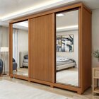 Guarda Roupa  Ollie 3 Portas 6 Prateleira 6 Gavetas 100% Mdf