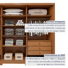 Guarda Roupa  Ollie 3 Portas 6 Prateleira 6 Gavetas 100% Mdf
